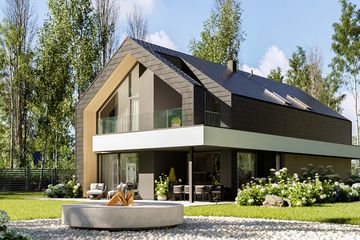  Projekt domu HomeKoncept 102 (KRX1231) - projekt domu parterowego z poddaszem - Zdjęcie 2