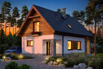  Projekt domu Carino (WOF1210) - projekt domu parterowego z poddaszem - Zdjęcie 5