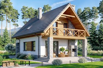  Projekt domu Carino (WOF1210) - projekt domu parterowego z poddaszem - Zdjęcie 3