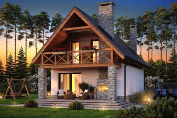  Projekt domu Carino (WOF1210) - projekt domu parterowego z poddaszem - Zdjęcie 7