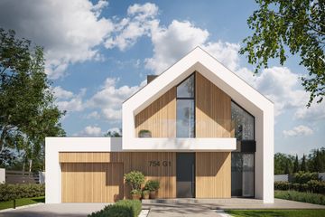  Projekt domu NewHouse 754 G1 (KRZ1071) - projekt domu parterowego z poddaszem - Zdjęcie 1