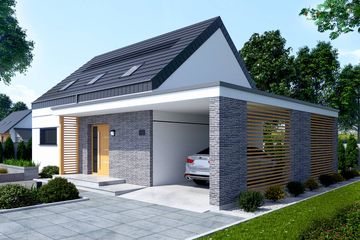  Projekt domu Wels (SLN2815) - projekt domu parterowego z poddaszem - Zdjęcie 3