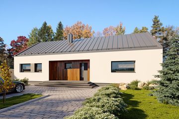  Projekt domu Piko (BSE1235) - projekt domu parterowego - Zdjęcie 2