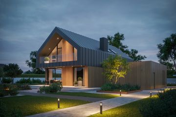  Projekt domu NewHouse 759 w1 (KRZ1072) - projekt domu parterowego z poddaszem - Zdjęcie 1