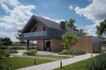 Projekt domu NewHouse 759 w1 (KRZ1072) - projekt domu parterowego z poddaszem - Zdjęcie 2
