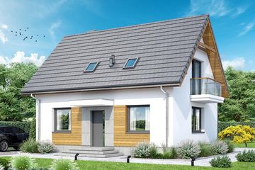  Projekt domu Melon 2 (WOF1212) - projekt domu parterowego z poddaszem - Zdjęcie 1