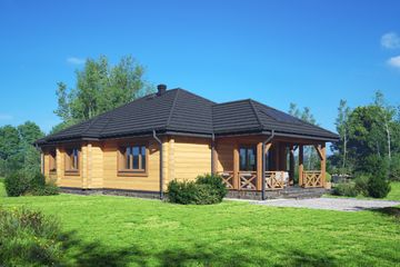  Projekt domu Arturowo duże dw (KRP2720) - projekt domu parterowego - Zdjęcie 2