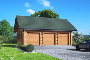  Projekt garażu gd 3 (KRP2722) - projekt garażu parterowego - Zdjęcie 1