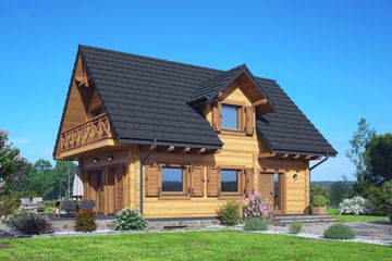  Projekt domu Orłowo 19 dw (KRP2725) - projekt domu parterowego z poddaszem - Zdjęcie 1