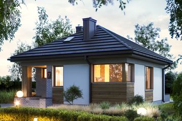  Projekt domu Na Kwadracie Bis (1866) (KRD3008) - projekt domu parterowego - Zdjęcie 1
