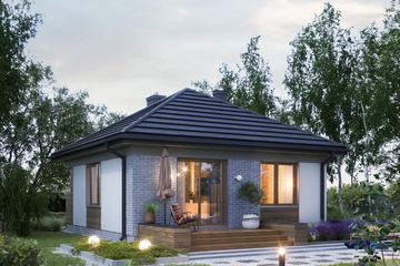  Projekt domu Na Kwadracie Bis (1866) (KRD3008) - projekt domu parterowego - Zdjęcie 2