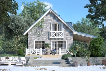  Projekt domu Aksamitka 3 (BSA2353) - projekt domu parterowego z poddaszem - Zdjęcie 4