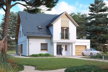  Projekt domu Pinia 3 (BSA2354) - projekt domu parterowego z poddaszem - Zdjęcie 4