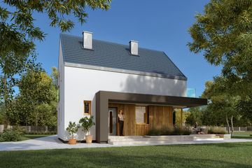  Projekt domu Kruszyna 2 (BSA2355) - projekt domu parterowego z poddaszem - Zdjęcie 3