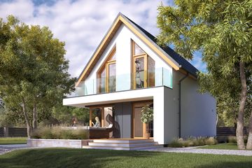  Projekt domu Kruszyna 2 (BSA2355) - projekt domu parterowego z poddaszem - Zdjęcie 9