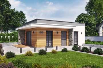  Projekt domu Lens C dom mieszkalny, całoroczny (SLN2818) - projekt domu parterowego - Zdjęcie 1