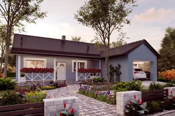  Projekt domu Ka264 Sz (PKT1288) - projekt domu parterowego - Zdjęcie 1