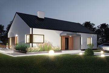  Projekt domu Karmel 2a modern (WRD3104) - projekt domu parterowego - Zdjęcie 2