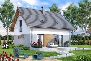  Projekt domu Oregano (WOF1213) - projekt domu parterowego z poddaszem - Zdjęcie 4