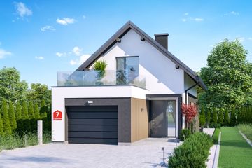  Projekt domu przy Migdałowej 7 (KRK1743) - projekt domu parterowego z poddaszem - Zdjęcie 3