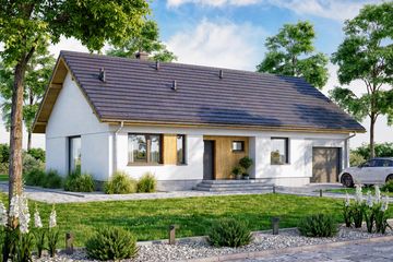  Projekt domu Mokka 20 (WOF1214) - projekt domu parterowego - Zdjęcie 1