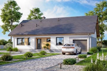  Projekt domu Mokka 20 (WOF1214) - projekt domu parterowego - Zdjęcie 2