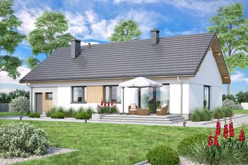  Projekt domu Mokka 20 (WOF1214) - projekt domu parterowego - Zdjęcie 3