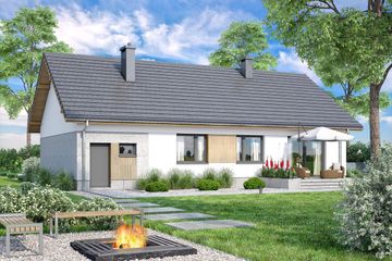  Projekt domu Mokka 20 (WOF1214) - projekt domu parterowego - Zdjęcie 4