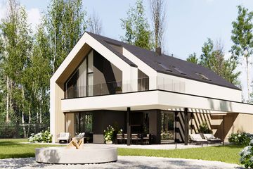  Projekt domu HomeKoncept 103 (KRX1232) - projekt domu parterowego z poddaszem - Zdjęcie 3