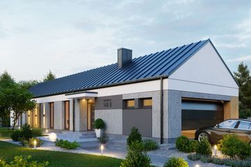  Projekt domu Domena 148 B (WRW1381) - projekt domu parterowego - Zdjęcie 1