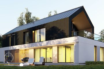  Projekt domu uA332 (WCB1474) - projekt domu z pełnym piętrem - Zdjęcie 1
