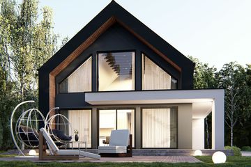  Projekt domu uA308 (WCB1470) - projekt domu parterowego z poddaszem - Zdjęcie 2
