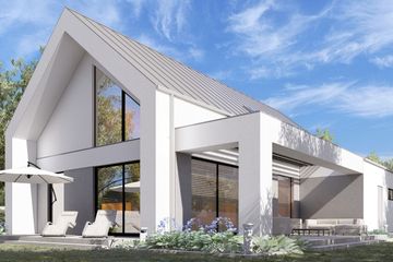  Projekt domu uA318 (WCB1471) - projekt domu parterowego z poddaszem - Zdjęcie 3