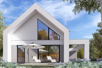  Projekt domu uA318 (WCB1471) - projekt domu parterowego z poddaszem - Zdjęcie 4