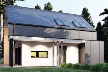  Projekt domu uA307 (WCB1469) - projekt domu parterowego z poddaszem - Zdjęcie 3