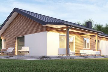  Projekt domu uA357 (WCB1479) - projekt domu parterowego - Zdjęcie 2