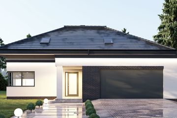  Projekt domu uA329 (WCB1473) - projekt domu parterowego z poddaszem - Zdjęcie 2