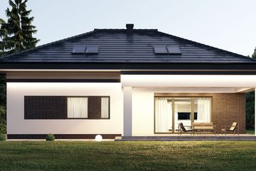  Projekt domu uA329 (WCB1473) - projekt domu parterowego z poddaszem - Zdjęcie 5