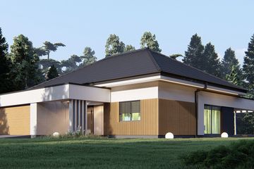  Projekt domu uA179v1 (WCB1505) - projekt domu parterowego - Zdjęcie 2