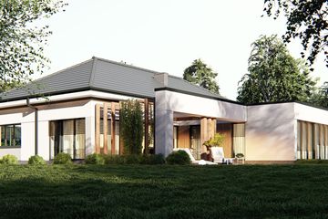  Projekt domu uA298 (WCB1468) - projekt domu parterowego - Zdjęcie 4