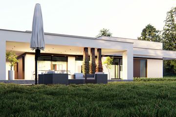  Projekt domu uA343 (WCB1476) - projekt domu parterowego - Zdjęcie 3