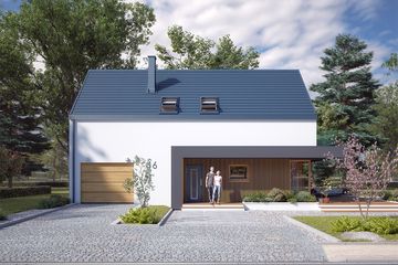  Projekt domu Okruszek (BSA2356) - projekt domu parterowego z poddaszem - Zdjęcie 4