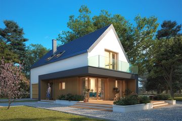  Projekt domu Okruszek (BSA2356) - projekt domu parterowego z poddaszem - Zdjęcie 3