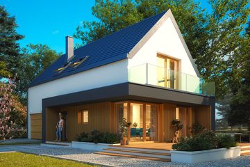  Projekt domu Okruszek (BSA2356) - projekt domu parterowego z poddaszem - Zdjęcie 1