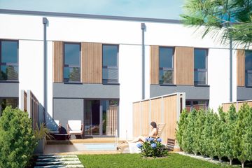  Projekt domu Agawa bez garażu szeregówka [B-SZ] (WRF2410) - projekt domu z pełnym piętrem - Zdjęcie 3