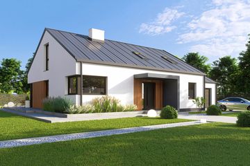  Projekt domu Elsa 2b modern (WRD3131) - projekt domu parterowego z poddaszem - Zdjęcie 2