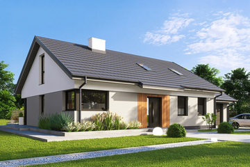  Projekt domu Elsa 2b klasyk (WRD3137) - projekt domu parterowego z poddaszem - Zdjęcie 1