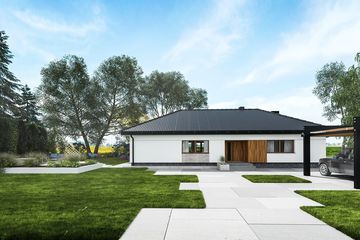  Projekt domu Krzysztof (PRA1459) - projekt domu parterowego - Zdjęcie 3