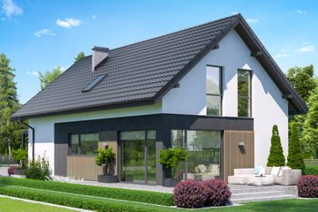  Projekt domu przy Kolorowej 3 (KRK1745) - projekt domu parterowego z poddaszem - Zdjęcie 1