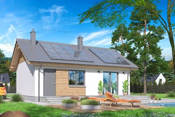  Projekt domu Tracja mini (WOE1186) - projekt domu parterowego - Zdjęcie 4